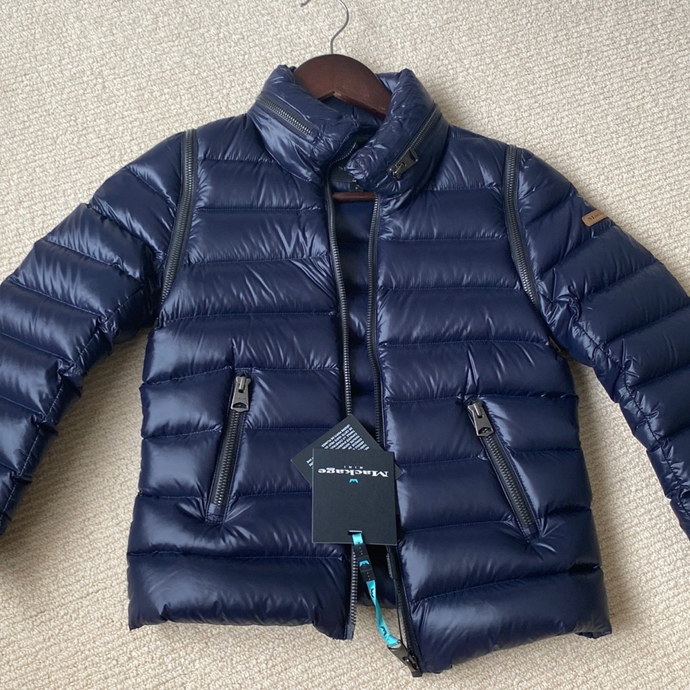 Mackage Navy blue 2in1 down jacket and vest with tags